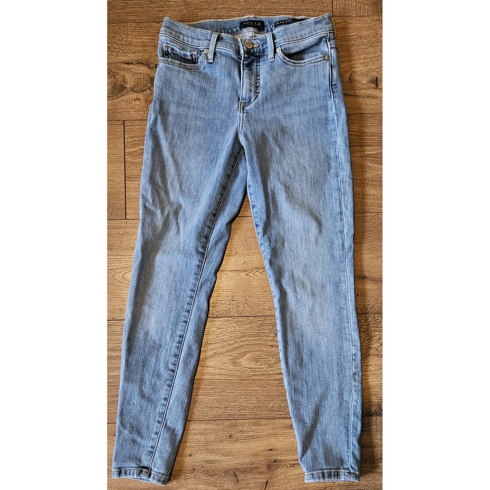 Banana Republic Women's Jeans Light Wash Size 25P Mid Rise Skinny (25x25)
